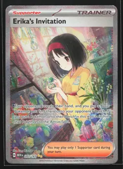Erika's Invitation 203/165 SV: MEW EN-151 Special Illustration Rare Pokemon Card - Image 1