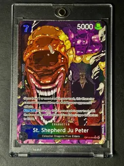 One Piece TCG OP13 St Shepherd Ju Peter Alt Art OP13-084 Carrying On His Will - Image 1