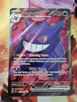 Gengar ex 193/162 SV Temporal Forces Set Full Art Ultra Rare Pokemon TCG - Image 1