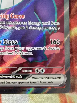 Gengar ex 193/162 SV Temporal Forces Set Full Art Ultra Rare Pokemon TCG - Image 5
