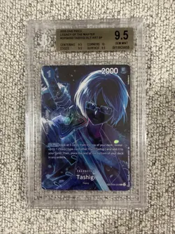 Gem Mint 2025 ONE PIECE LEGACY OF THE MASTER OP06-050 TASHIGI SP ALT ART BGS 9.5 - Image 1