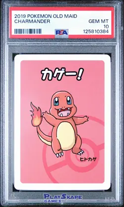 Pokemon Card PSA 10 Charmander Old Maid Game Japanese 2019 #1 - Image 1