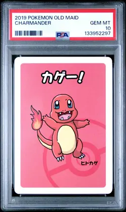 2019 POKEMON OLD MAID CHARMANDER PSA 10 - Image 1