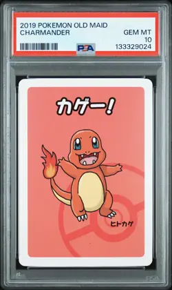 2019 POKEMON OLD MAID CHARMANDER PSA 10 - Image 1