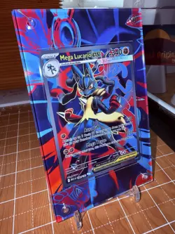 Mega Lucario EX 160/132 Mega Evolution Pokemon Extended Artwork Case - Image 1
