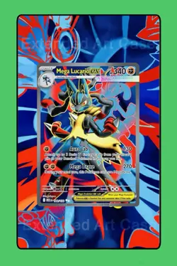 Mega Lucario EX 160/132 Mega Evolution Pokemon Extended Artwork Case - Image 3