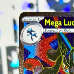 2025 NM Pokemon Mega Lucario ex UR 160/132 Me01: Mega Evolution Ultra Rare Holo - Image 3
