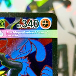 2025 NM Pokemon Mega Lucario ex UR 160/132 Me01: Mega Evolution Ultra Rare Holo - Image 4