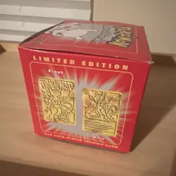1999 Pokemon 23k Gold Plated Mewtwo Trading Card unsealed box Burger King 1999 - Image 2