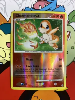 Pokemon TCG - Charmander 82/132 DP Secret Wonders Reverse Holo Card - LP - Image 1
