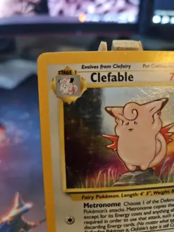 Pokemon TCG Clefable Jungle Holo Rare Card 1/64 No Symbol Error LP Misprint - Image 2
