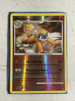 Monferno 56/127 Pokemon Card (Reverse Holo) Moderately Played - Image 1