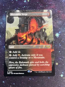 MTG Blazemire Verge Borderless - Duskmourn - 329 Rare Land Non Holo!🔥 - Image 1