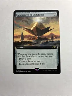 Monument to Endurance (Extended Art) - Aetherdrift MTG Plus Bonus Rare!!! - Image 1