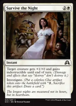 x1 Survive the Night - Shadows Over Innistrad - NM - MTG - Image 1