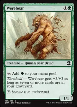 x1 Werebear - Eternal Masters - NM - MTG - Image 1
