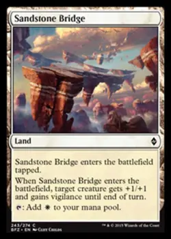 x1 Sandstone Bridge - Battle for Zendikar - NM - MTG - Image 1