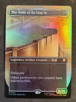MTG The Walls of Ba Sing Se (Borderless), NM-Mint, (TLA #0329) Foil - Image 1