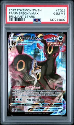 4007 Umbreon VMAX 2022 Pokemon Sword & Shield Brilliant Stars #TG23 PSA 10 - Image 1