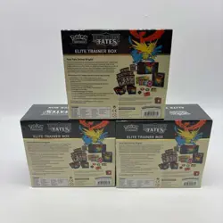 Lot (3) Pokemon TCG Sun & Moon Hidden Fates Elite Trainer Box ETB Sealed - Image 2