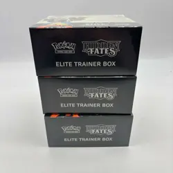 Lot (3) Pokemon TCG Sun & Moon Hidden Fates Elite Trainer Box ETB Sealed - Image 5
