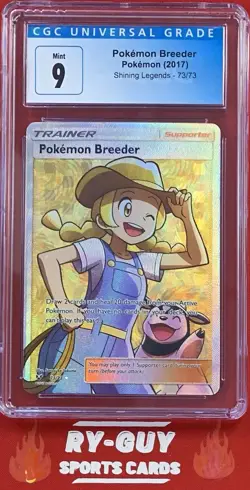 2017 POKEMON SHINING LEGENDS POKEMON BREEDER #73 CGC 9 - Image 1