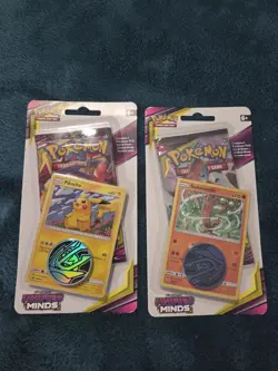 Pokemon Unified Minds Pikachu & Sudowoodo Checklane Blisters Lot Of 2 Sealed - Image 1