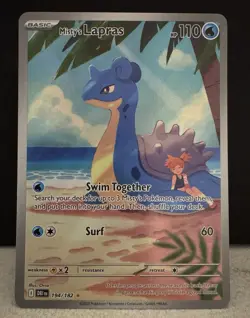 Pokemon TCG Misty's Lapras Destined Rivals 194/182 - Illustration Rare NM/M - Image 1