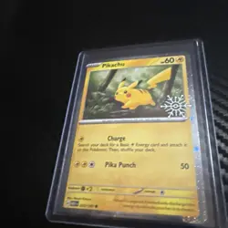 Pikachu 25/165 (Holiday Calendar) Stamped Pokemon Scarlet & Violet 151 - Image 3