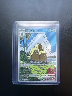 Alolan Dugtrio, Pokemon SV08: Surging Sparks Illustration Rare, 208/191 NM - Image 1