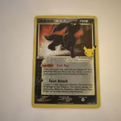 Pokemon TCG Umbreon Gold Star 17/17 Celebrations Classic Collection NM Condition - Image 1