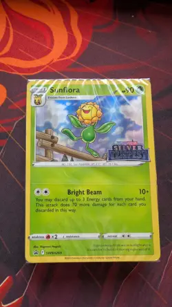 Sunflora SWSH269 Silver Tempest Pokemon Promo Build & Battle Deck Stamped SEALED - Image 1