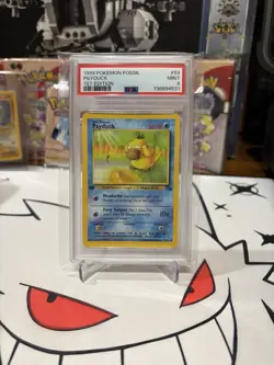 1999 Pokemon Fossil Set 1st Edition Psyduck 53/62 PSA 9 - Image 1