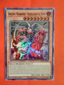 Ancient Warriors - Rebellious Lu Feng BLVO-EN025 Yu-Gi-Oh! 1st Ed Unplayed Mint+ - Image 1