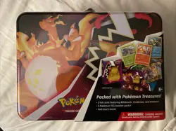 Pokemon Fall 2020 Collector’s Chest Lunch Box Tin Charizard Factory Sealed - Image 1