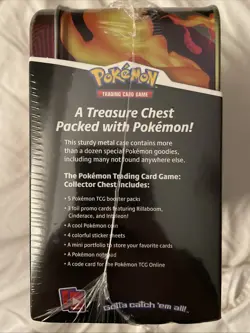 Pokemon Fall 2020 Collector’s Chest Lunch Box Tin Charizard Factory Sealed - Image 3
