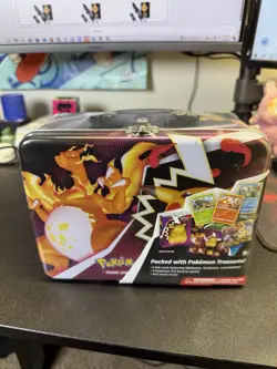 Pokemon Fall 2020 Collector’s Chest Lunch Box Tin Charizard Factory Sealed - Image 1