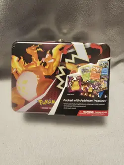 Pokemon Fall 2020 Collector’s Chest Lunch Box Tin Charizard Factory Sealed - Image 1
