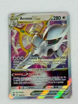 Pokemon TCG Arceus VSTAR Metal Ultra-Premium Collection 123/172 Brilliant Stars - Image 1