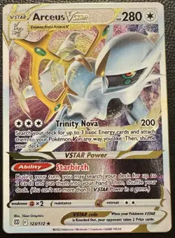 Pokemon TCG Arceus VSTAR Metal Ultra-Premium Collection 123/172 Brilliant Stars - Image 1