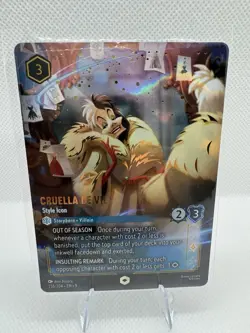 Disney Lorcana Fabled Cruella De Vil Style Icon Enchanted 236 EN 9 - Image 3