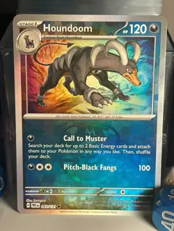 Houndoom (Master Ball Pattern) 063/131 Sv: Prismatic Evolutions Holo Pokemon TCG - Image 1