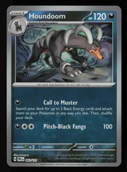 Houndoom (Master Ball Pattern) 063/131 SV: Prismatic Evolutions Pokemon TCG NM - Image 1