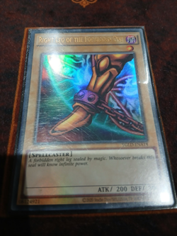 Yugioh Right Leg of the Forbidden One YGLD-ENA18 Ultra Rare 1st Edition NM - Image 1