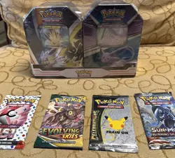 🔥Pokemon TCG V Heroes Bundle Tins: 2-Pack of Jolteon & Espeon & Plus More. 820650855658 - Image 4