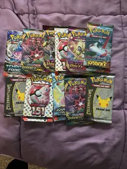 x10 Pokemon Factory Sealed Booster Packs Premium Card Lot Modern/Vintage Sets - Image 3