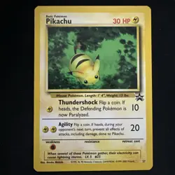 Pokemon Card Black Star Promo Pikachu 27 WOTC NM - Image 1