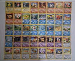 Base Set Jungle Fossil Set VTG 97 Pokemon Cards Lot Mp/LP - Image 1