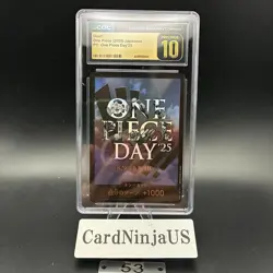 CGC PRISTINE 10 ONE PIECE DAY'25 10 DON !! Card Promo Premium Card Collection 53 - Image 1