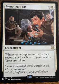 Monologue Tax The List Reprints Regular Magic: The Gathering MTG - Image 1